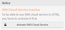 Activate SMS Cloud Service
