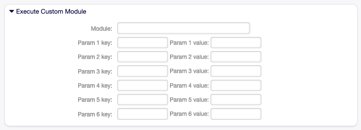 Job Settings - Execute Custom Module