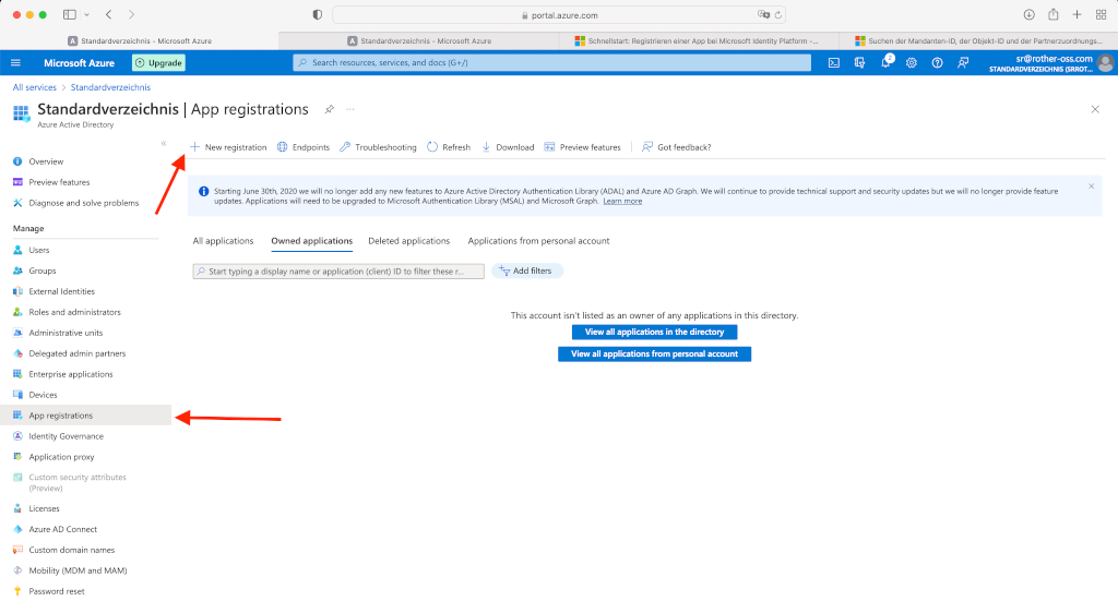 OAuth2 Azure Configuration