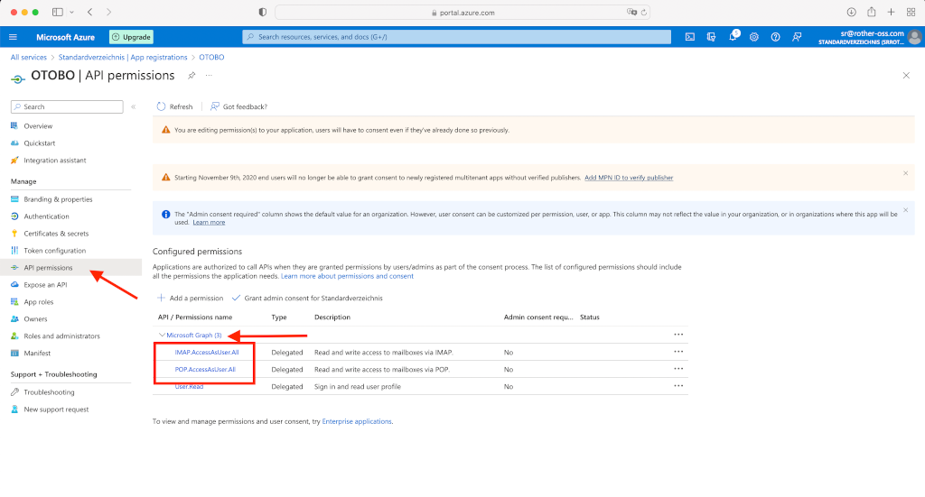 OAuth2 Azure Configuration