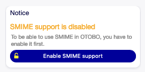 Enable S/MIME Support