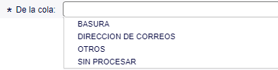 List Queues translated to Spanish.