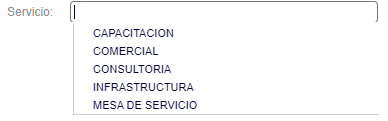 List Services translated to Spanish.