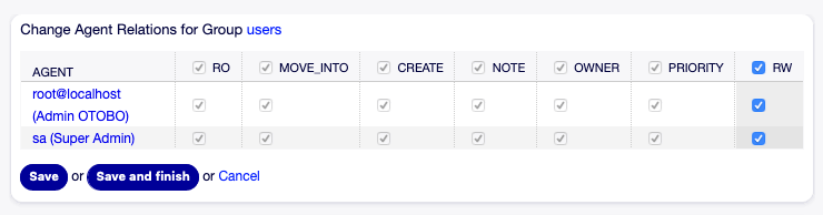 Change Agent Relations for Group