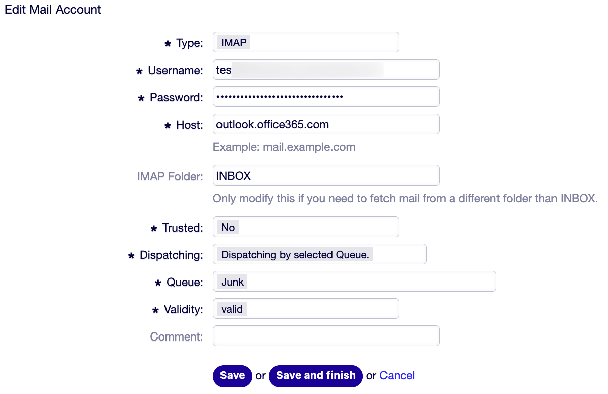 Mail Account to change Type