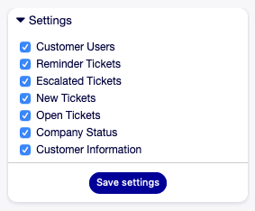 Settings Widget