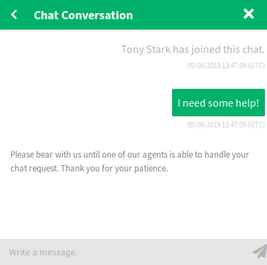Start Chat Window