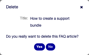 Delete FAQ Dialog
